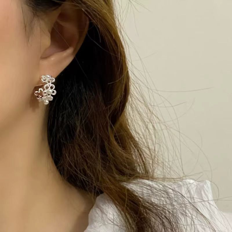 铜合金耳饰 轻职风耳环欧美风耳坠个性小众女甜美风N3474