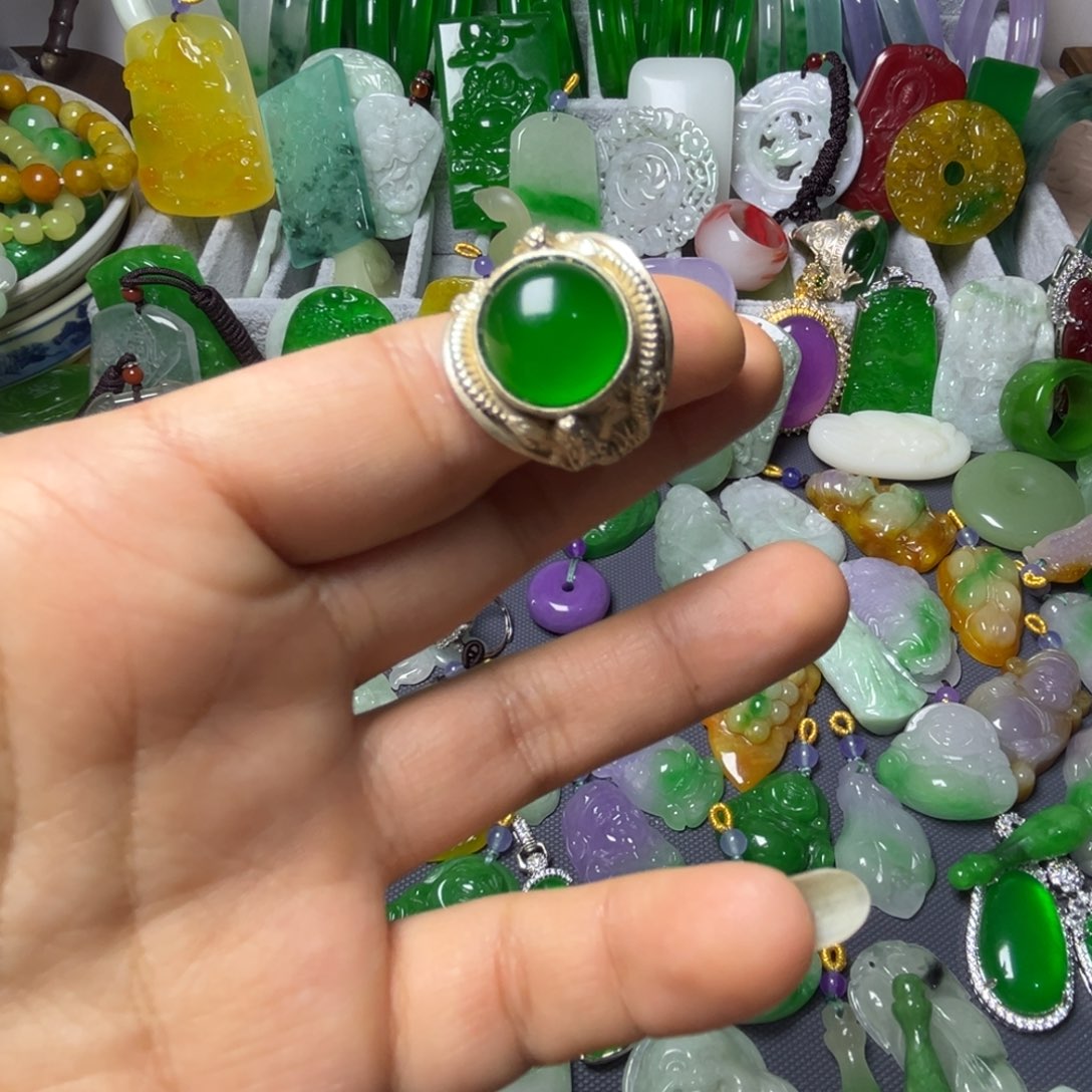 翡翠未镶嵌手链翡翠未镶嵌颈饰手饰挂件