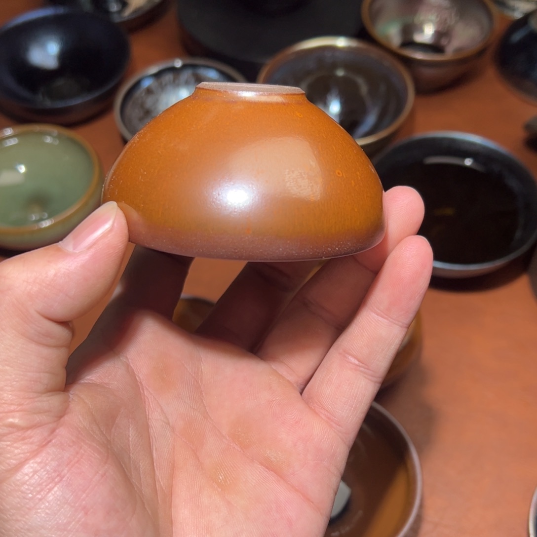 然***茶盏柴烧主人杯建窑建盏茶盏