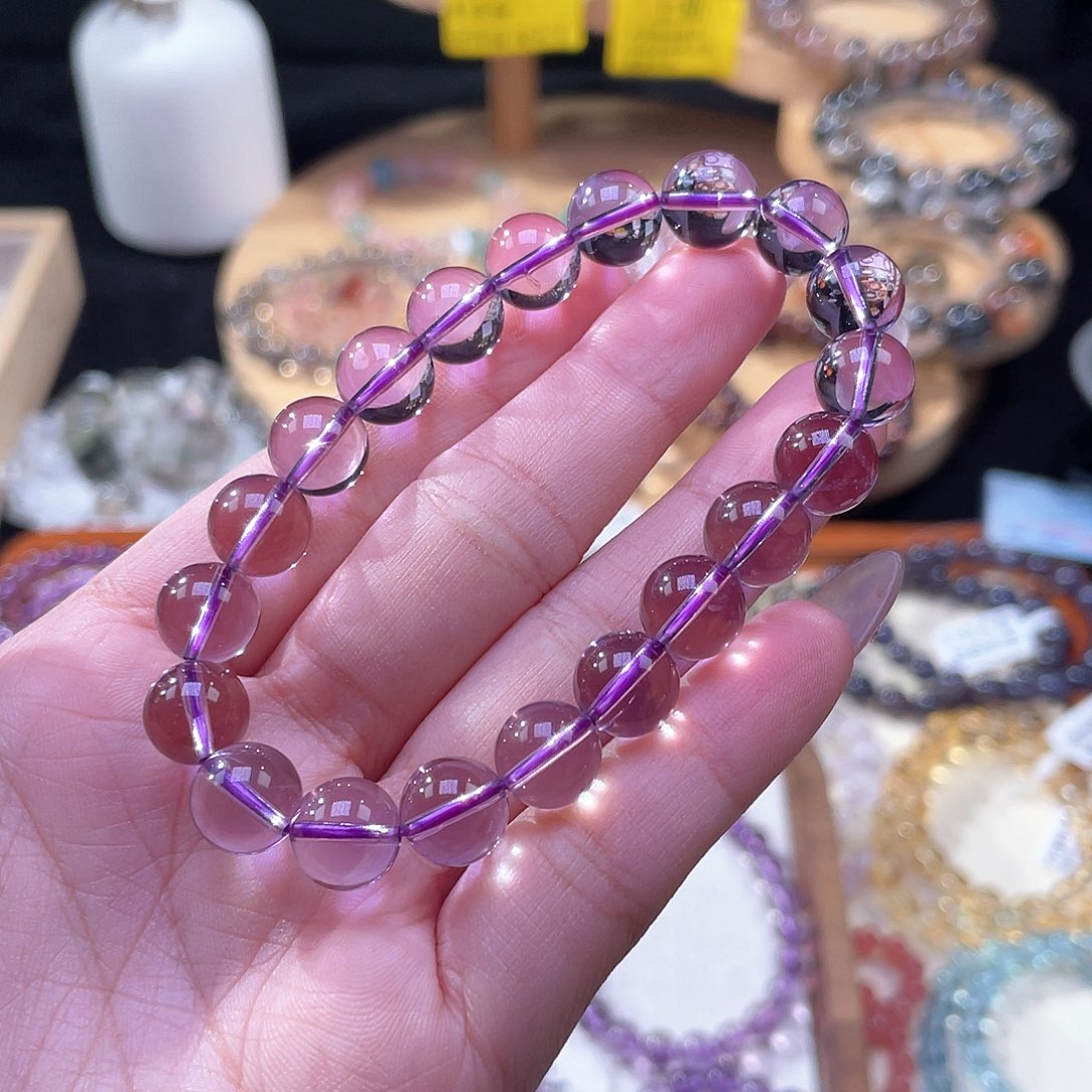 水晶手链未镶嵌巴西紫水晶