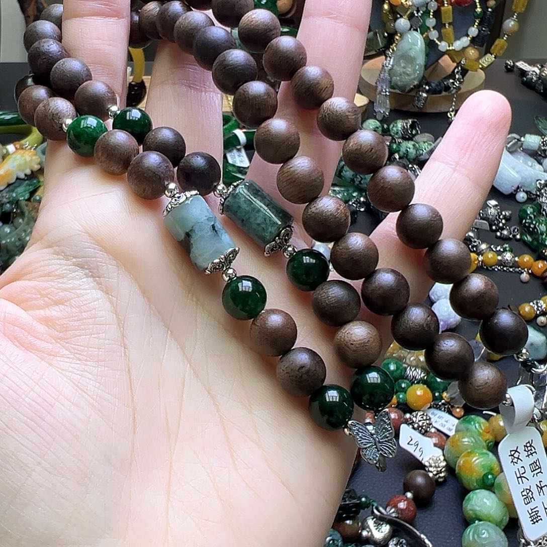 翡翠未镶嵌手链79