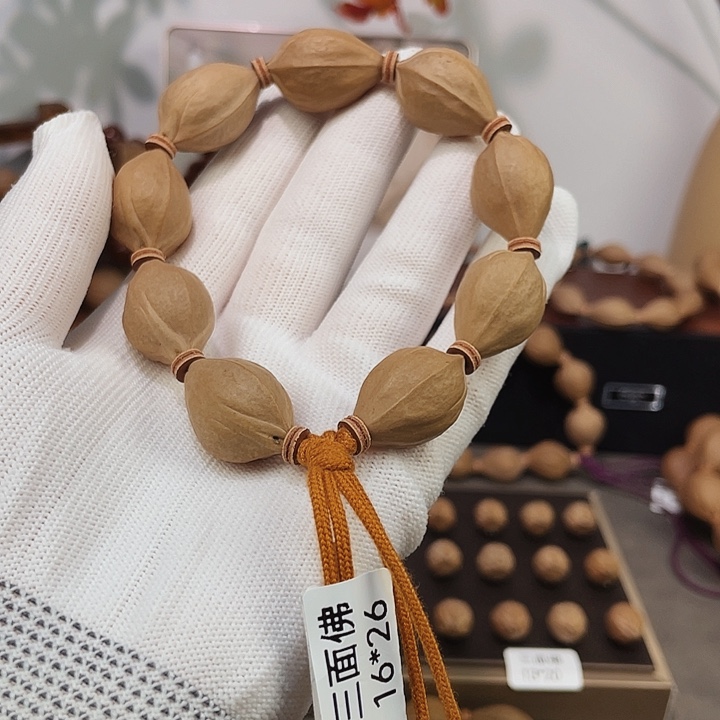 H****原生态梅林铁核手串