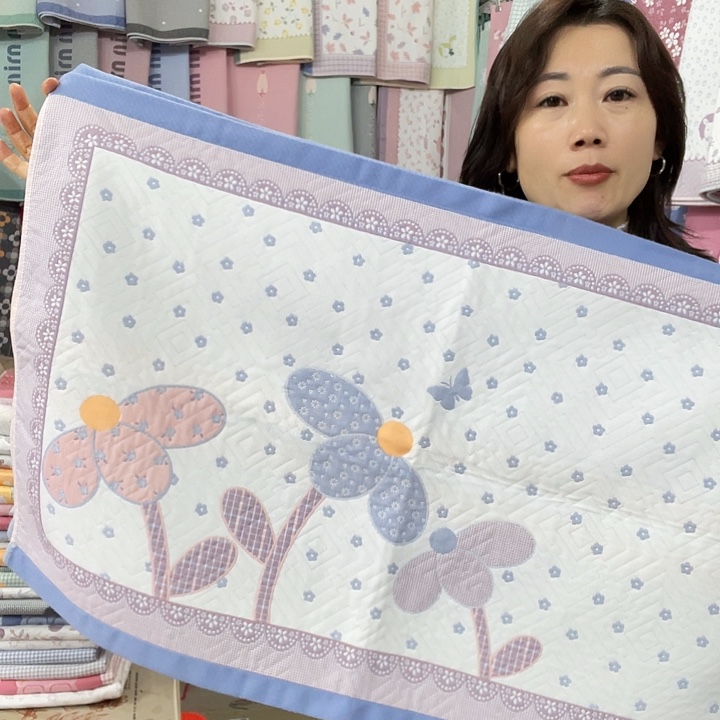 棉特价促销蓝色椰子树