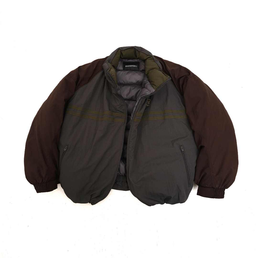 【广州】MASONPRINCE *复古撞色可拆羽绒外套