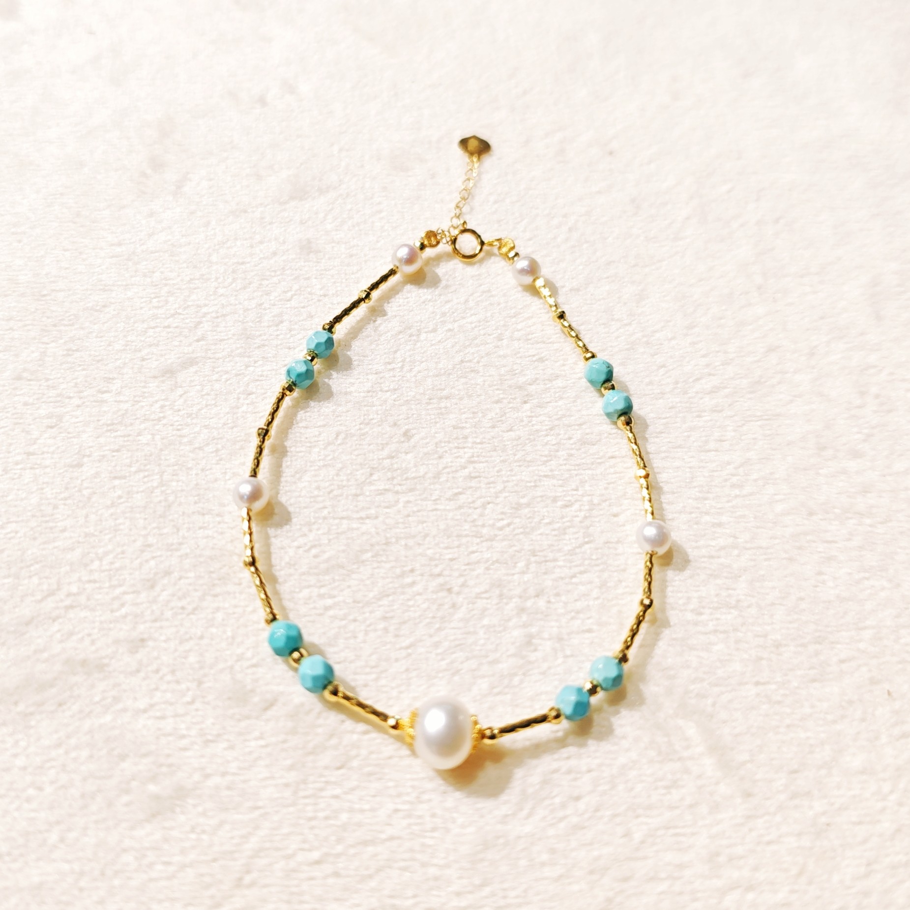 绿松石配珍珠手链 1169  多样式发一件