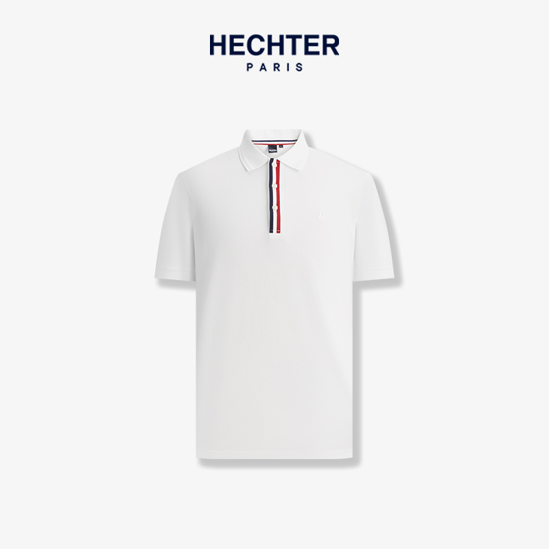 Daniel Hechter男士夏季短袖POLO衫时尚撞色领口TT52310