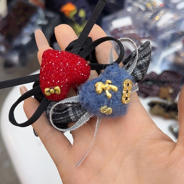 三醋酯纤维组合爱心发圈-59