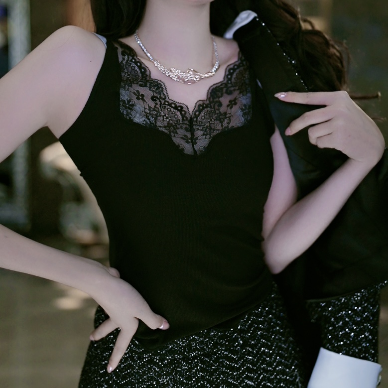 SEJI/瑟纪1.22【蕾丝之吻】时尚百搭气质吊带