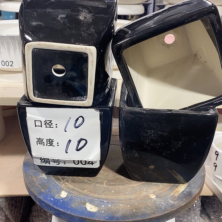 陶瓷微瑕花盆-004-4个