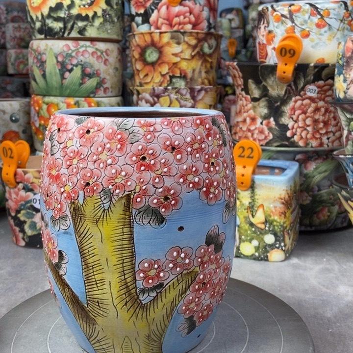 红陶景德镇艺术手绘作品