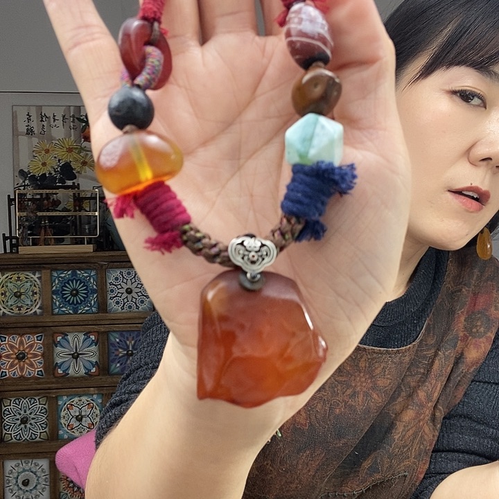 蜜蜡项链未镶嵌项链