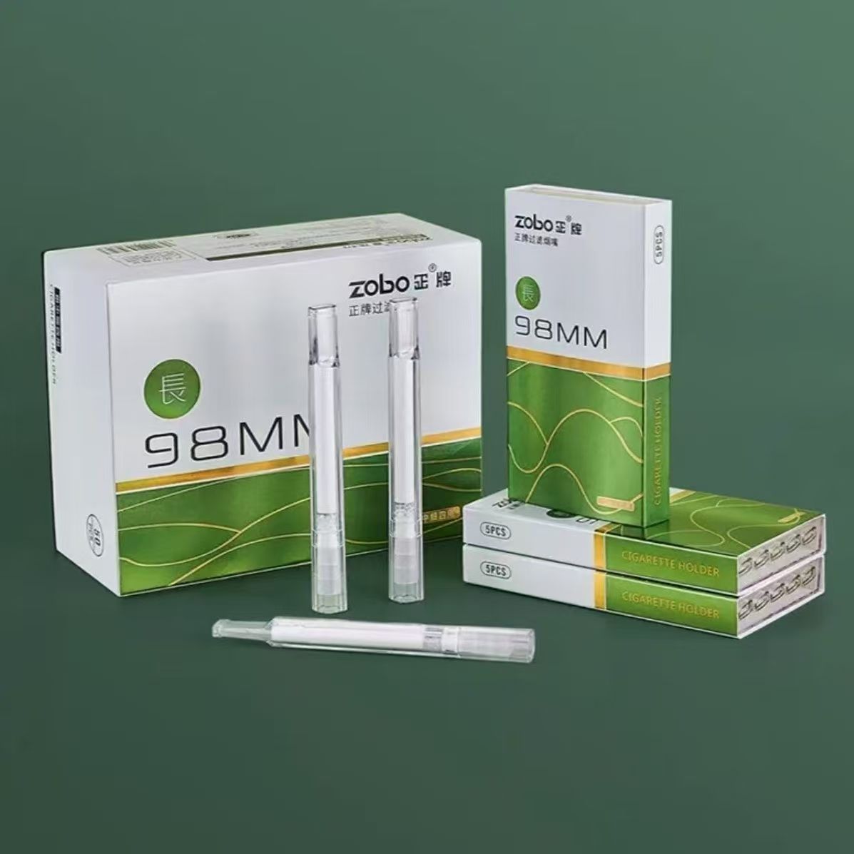 zobo正牌高级超长芯深滤男粗中细四用一次性抛弃型香烟过滤嘴女