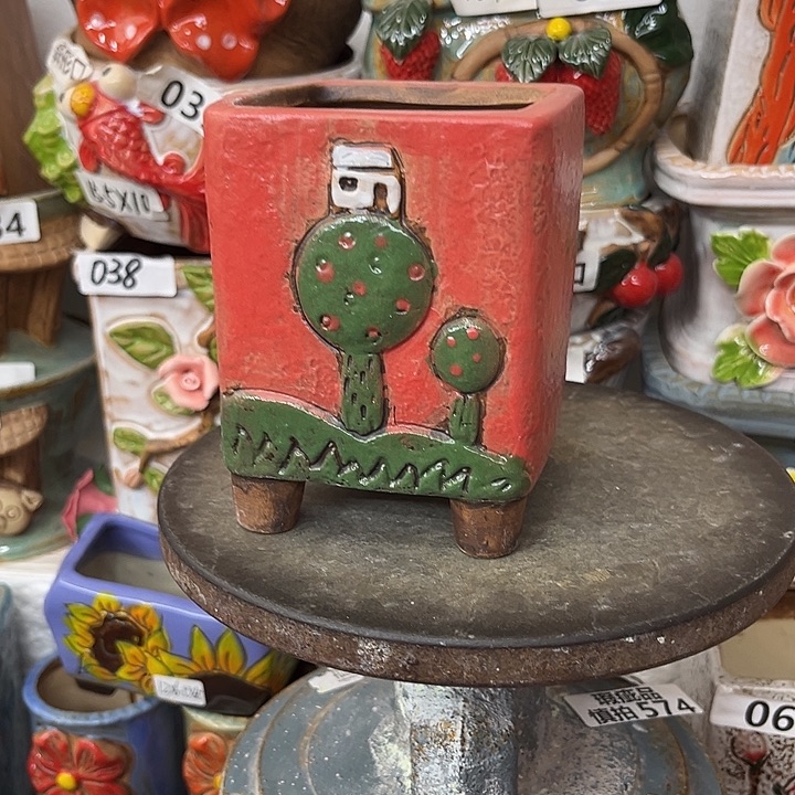 粗陶材质多肉花盆