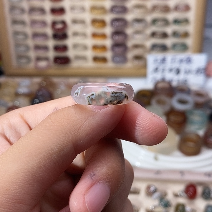 未镶嵌戒指玛瑙/玉髓A16不退换16港13