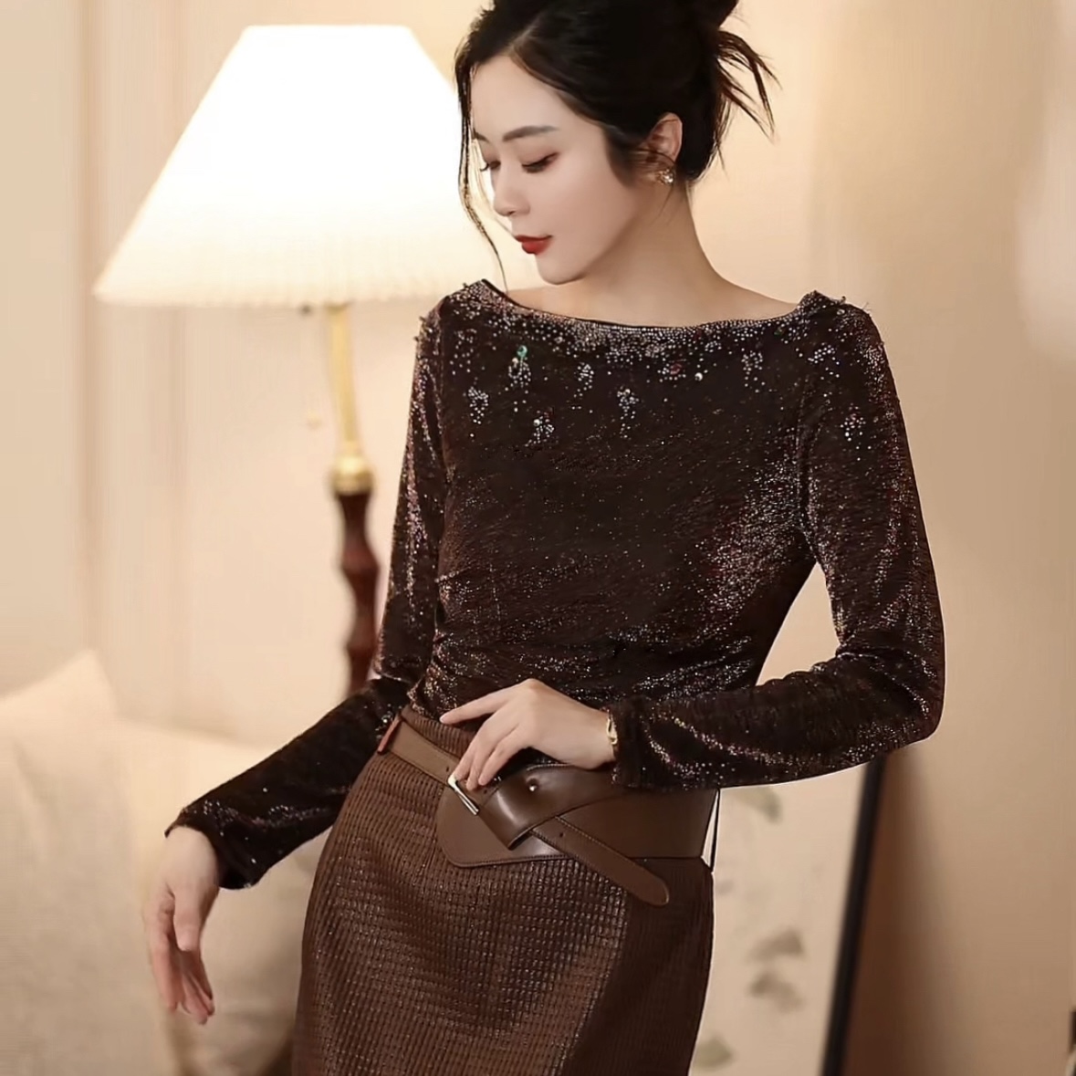 9-16【巴黎乐章】重工时尚气质百搭上衣