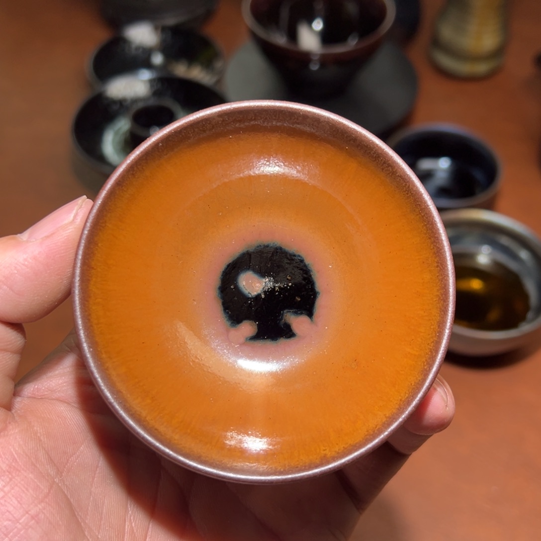 茶盏柴烧主人杯建窑建盏茶盏