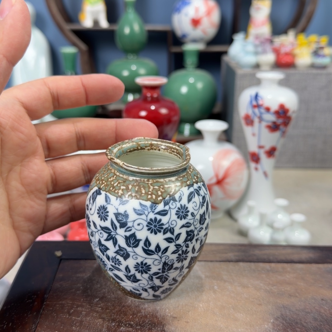 陶瓷手工小花器摆件