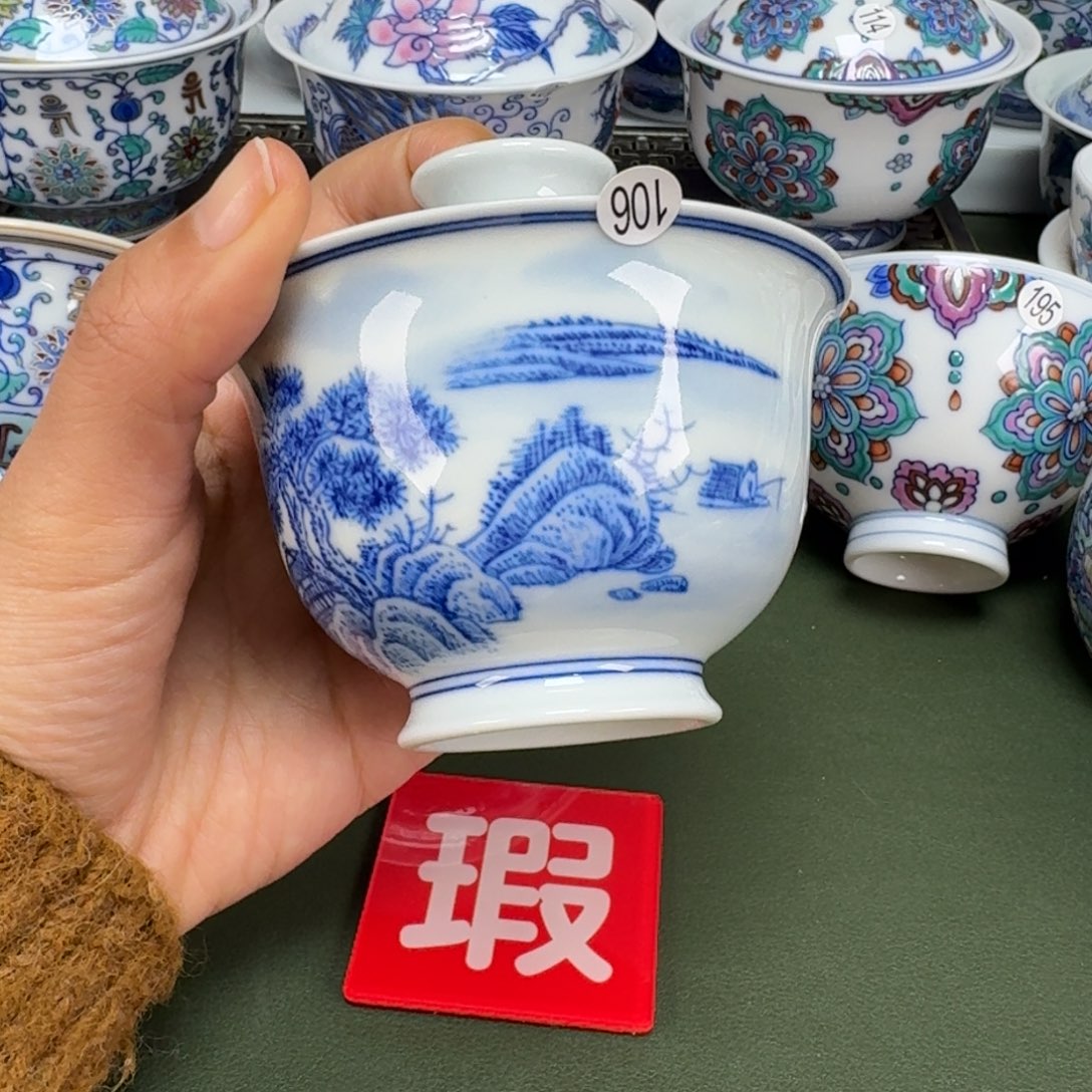沙沙手工手绘茶具106