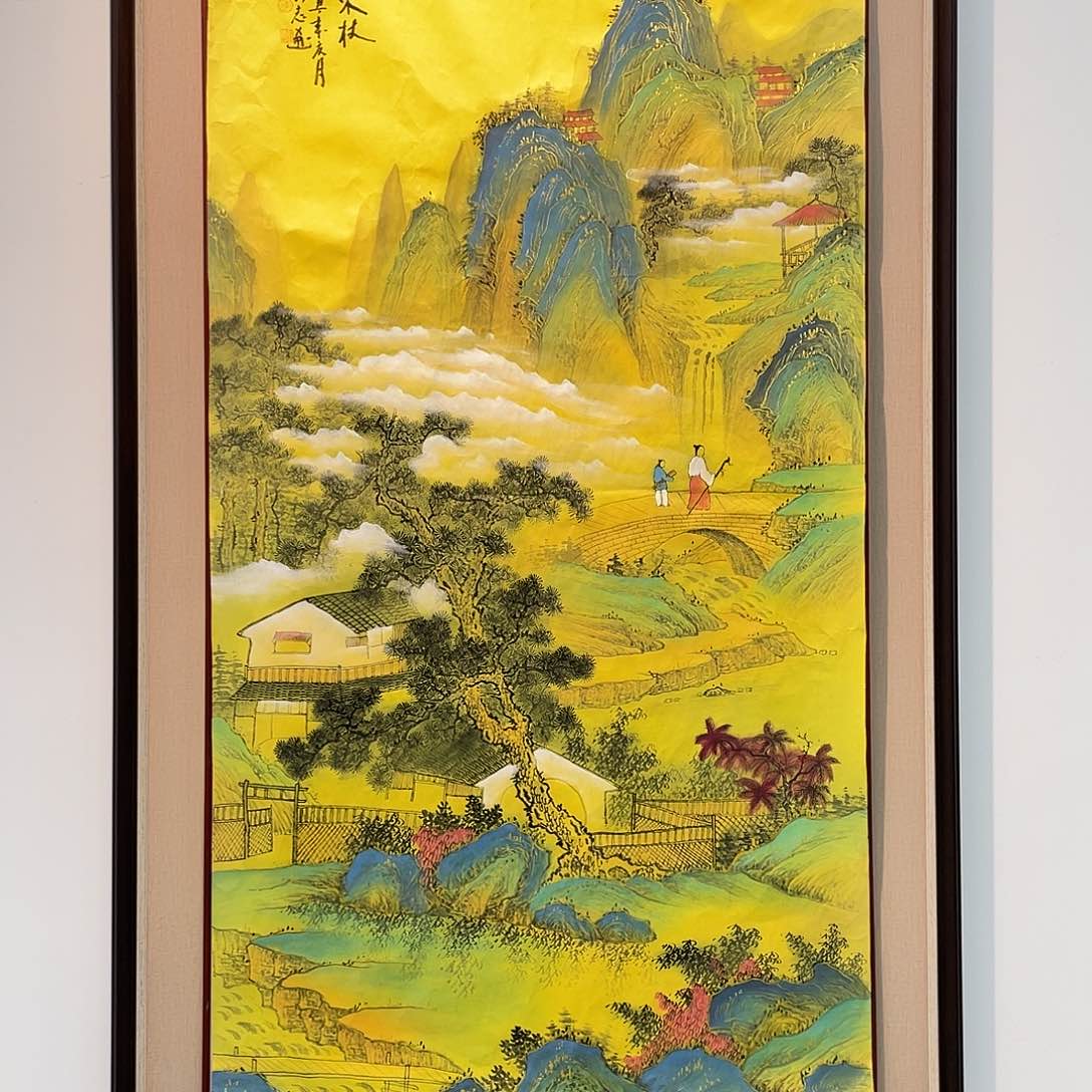 国画凌行志手绘作品