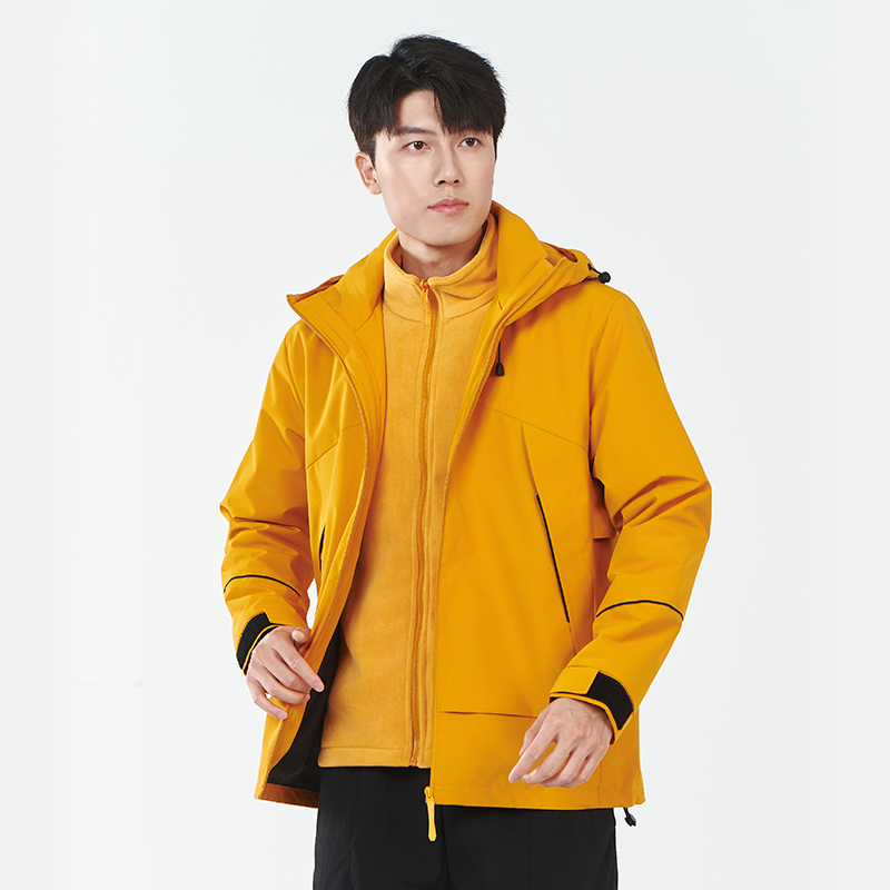 比家秋冬季【金标】3555连帽三合一冲锋衣外套