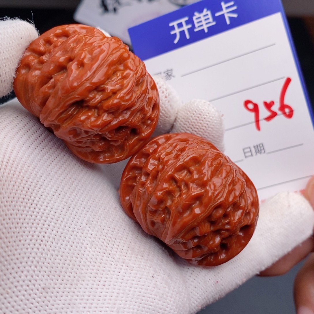 文玩核桃把件42磨盘956