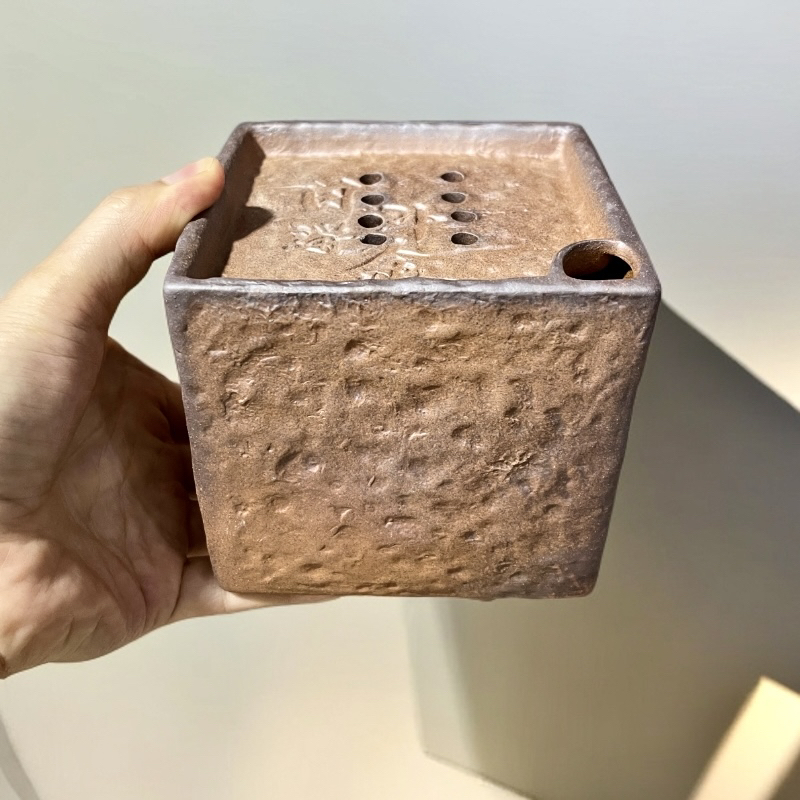 （素）日进斗金茶缸 粗陶老岩泥建水缸家用茶具蓄水壶承干泡茶台