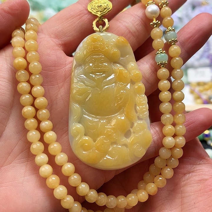 翡翠颈饰未镶嵌吊坠