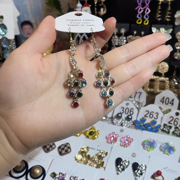 锆石锌合金合金耳饰耳环