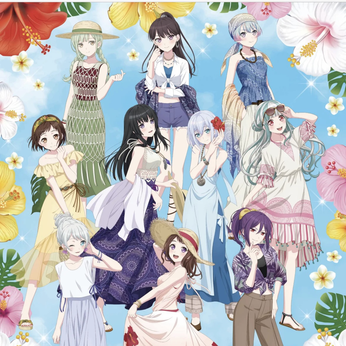 【Bang Dream】 dream vacation夏日联动日谷吧唧立牌