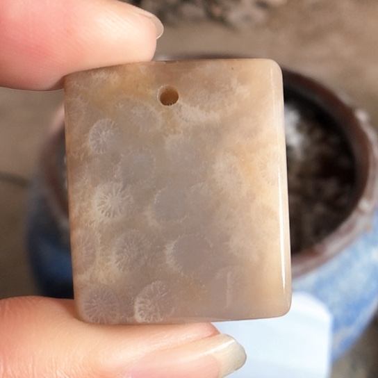 硅化玉吊坠未镶嵌