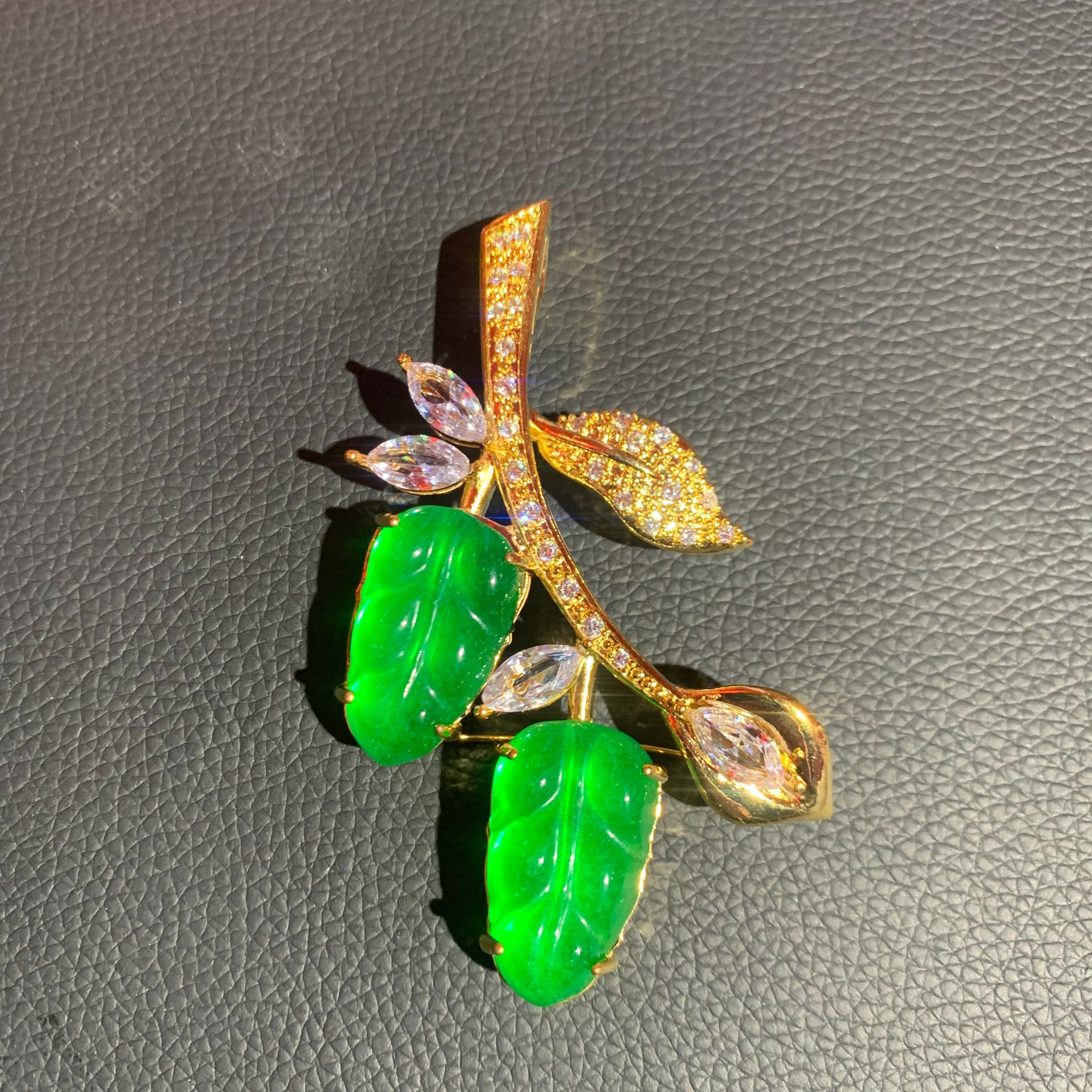 高级定制叶子发夹（多样发其一）B383