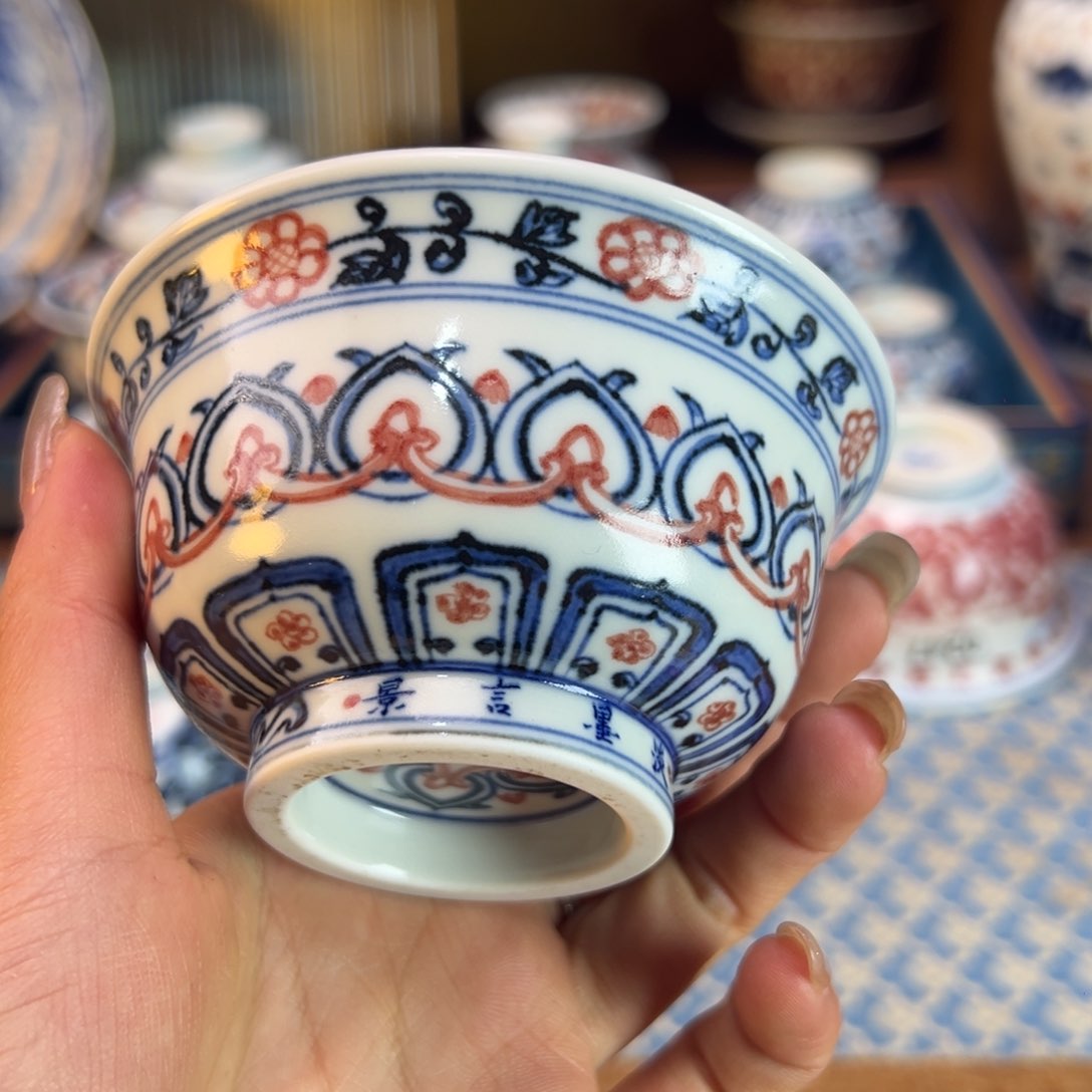 摆件景德镇手绘手工陶瓷