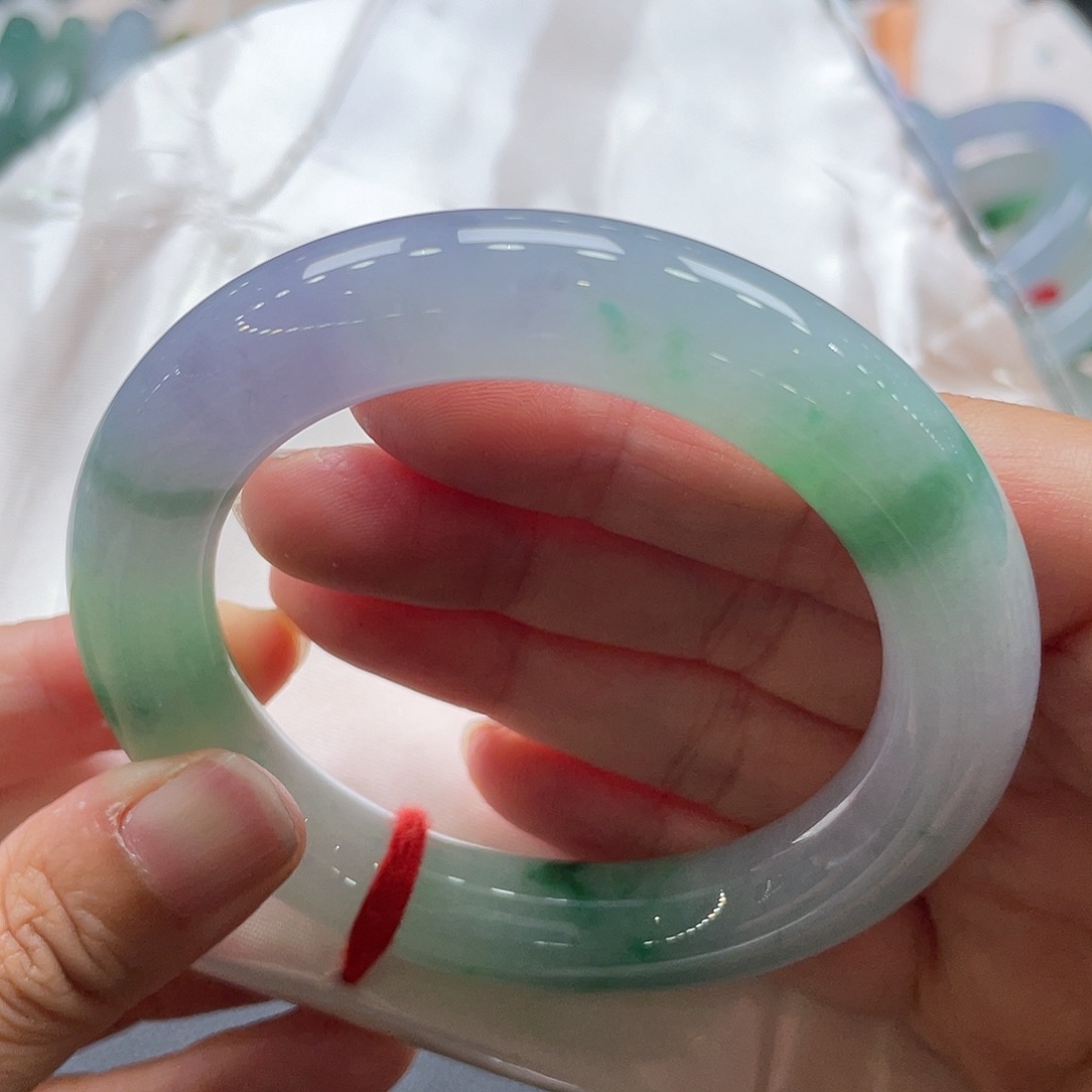 翡翠手镯未镶嵌22号圆条