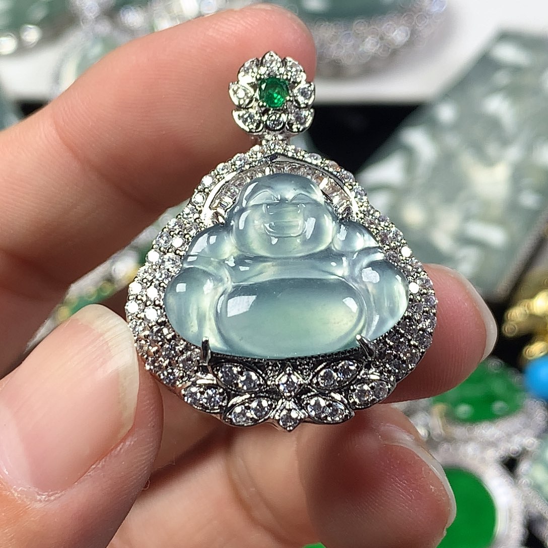 翡翠未镶嵌吊坠(不含链)