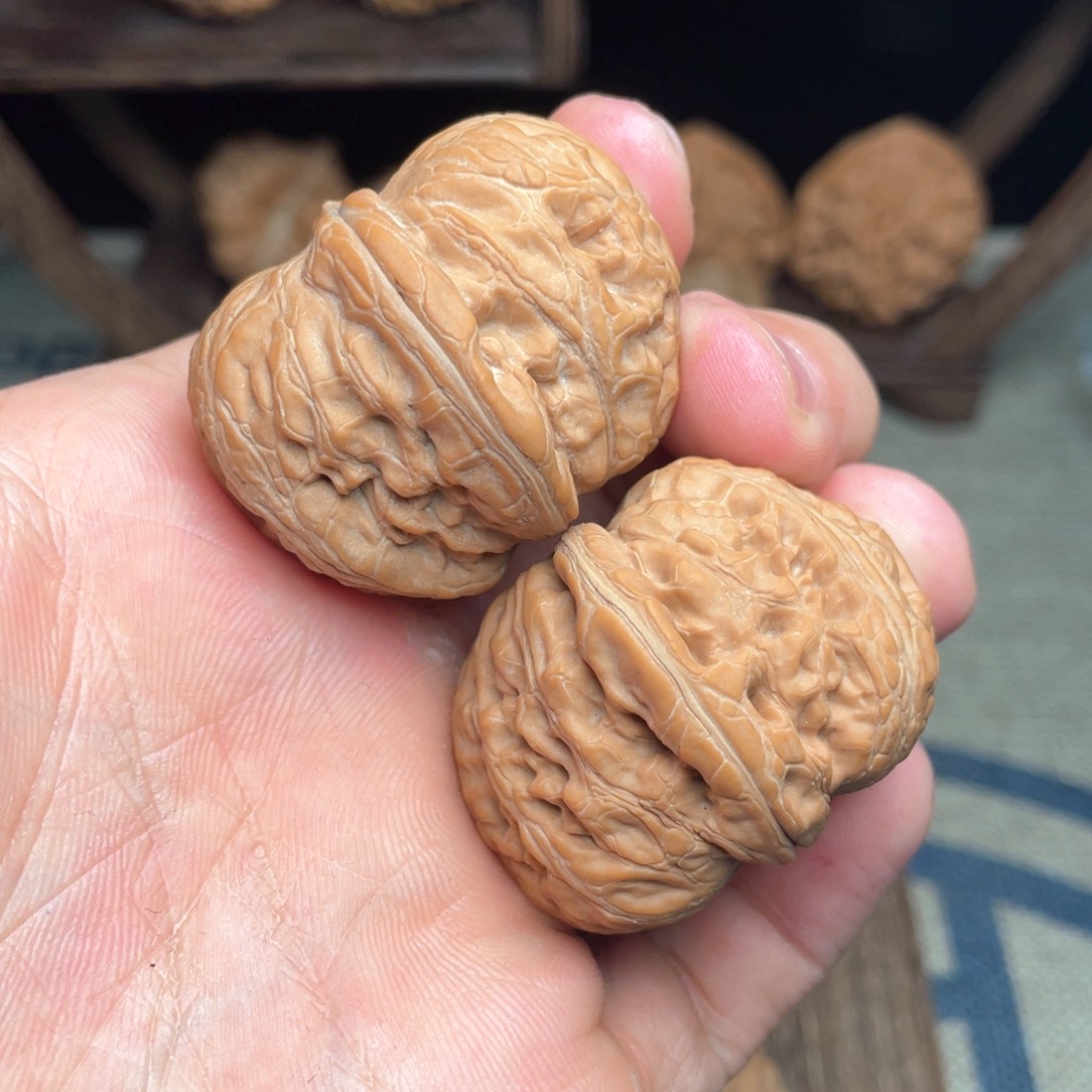 文玩核桃把件41毕业金锭子元宝