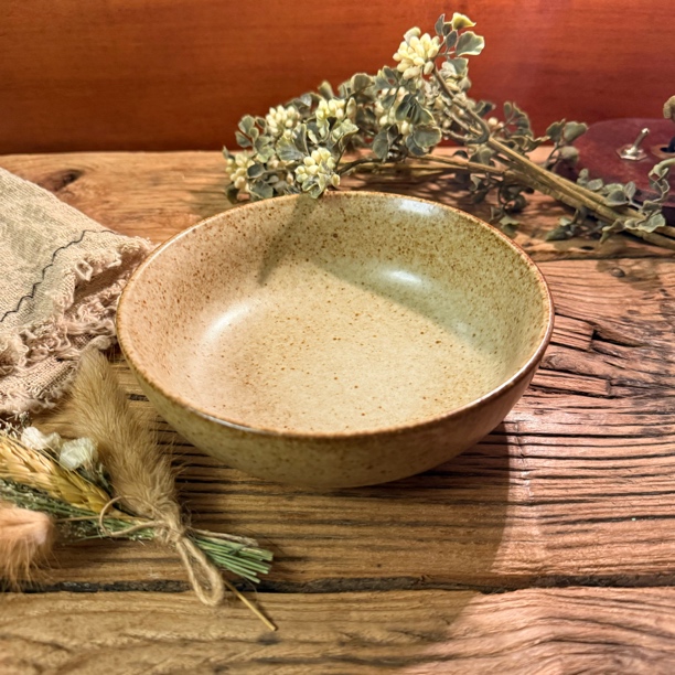 岁月6英寸复古折边碗做旧甜品碗早餐碗陶瓷釉下彩