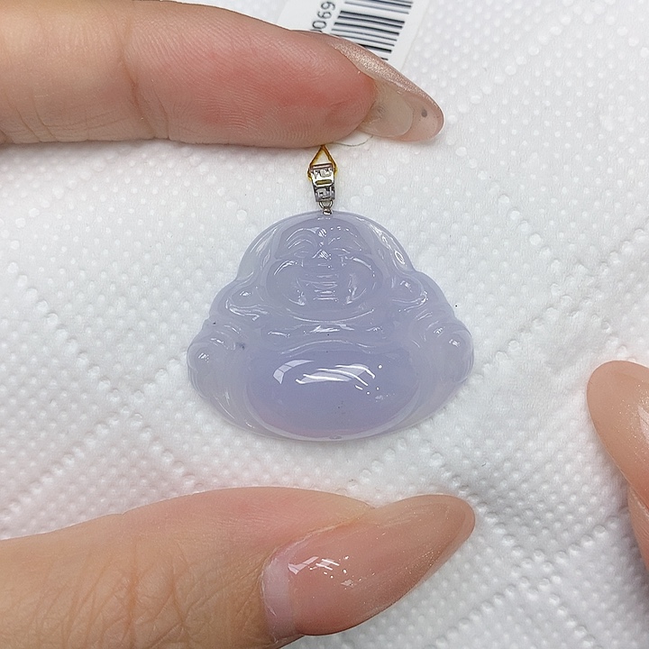 颈饰18K金镶嵌翡翠