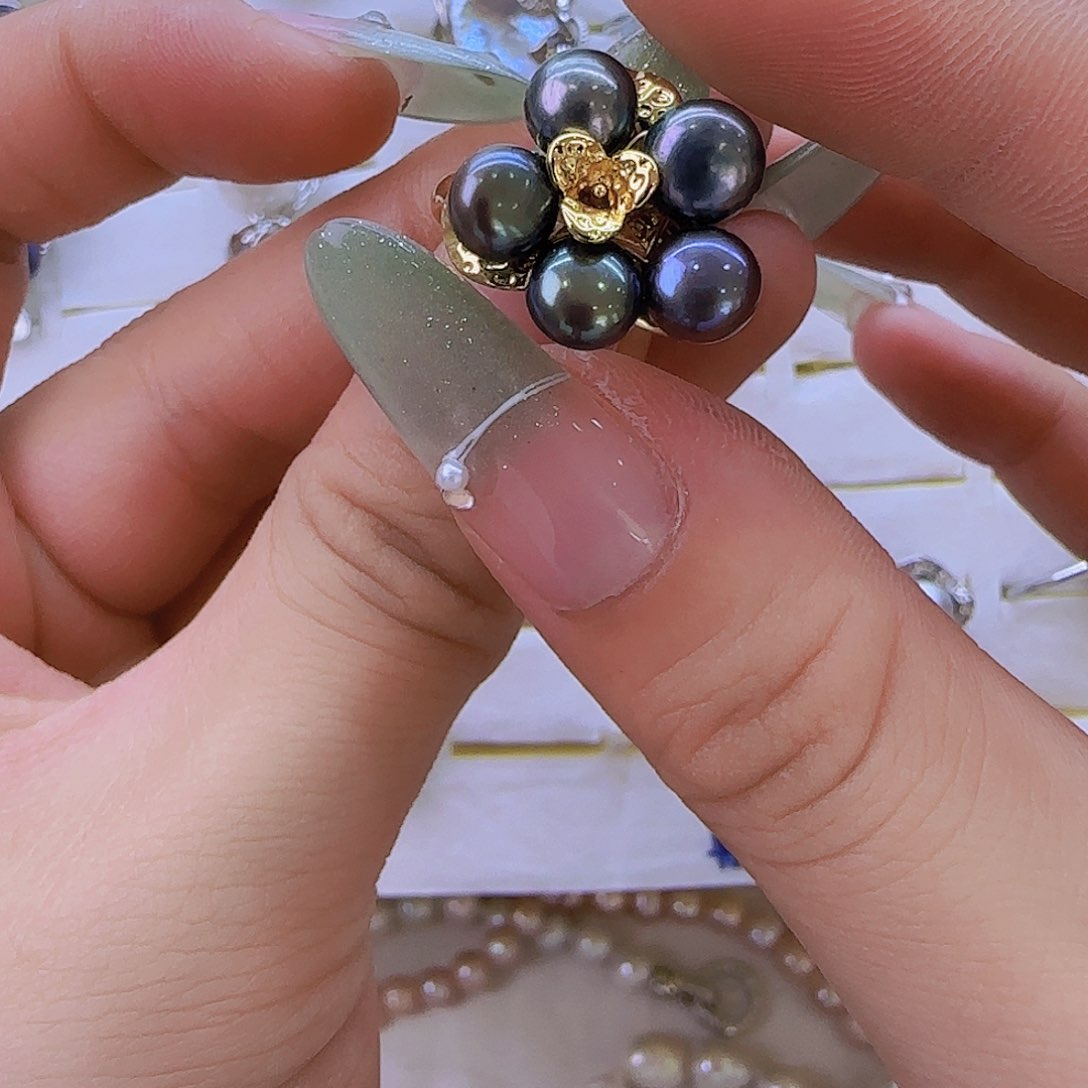 未镶嵌项链定制7淡水珍珠