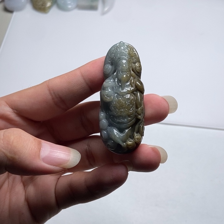 翡翠未镶嵌颈饰财爷8