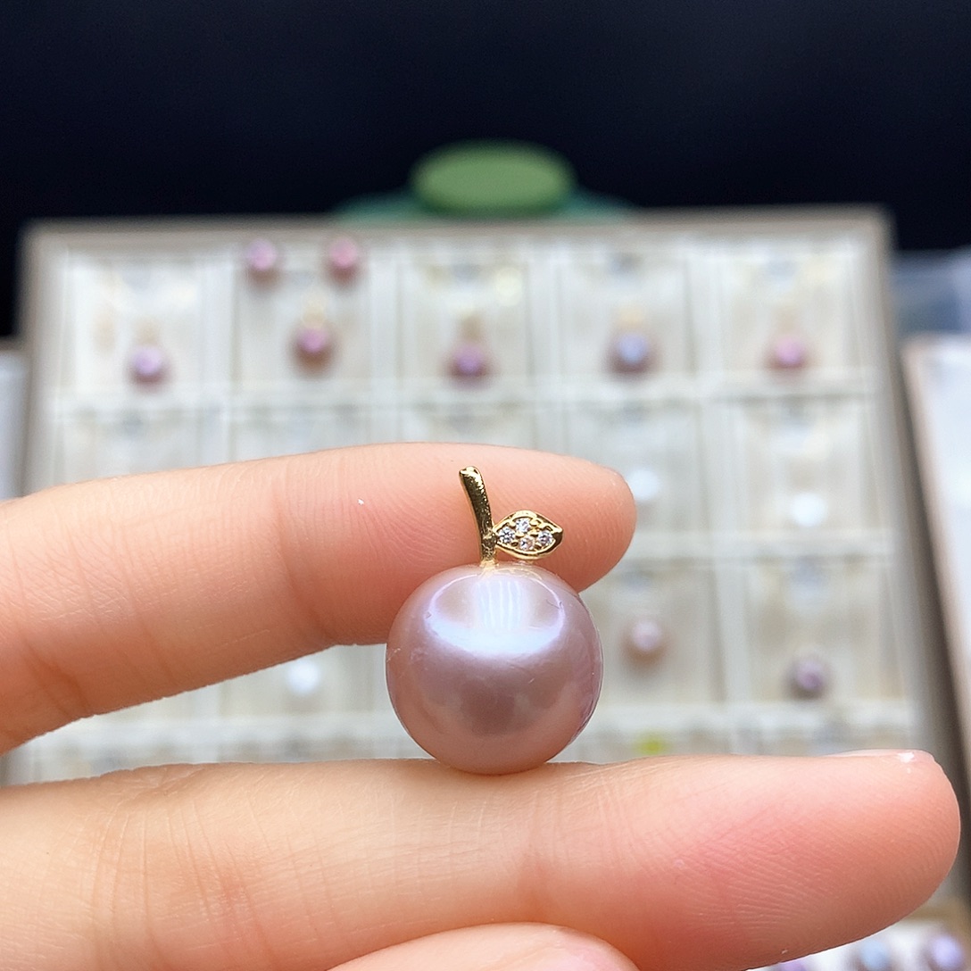 淡水珍珠颈饰银S925镶嵌