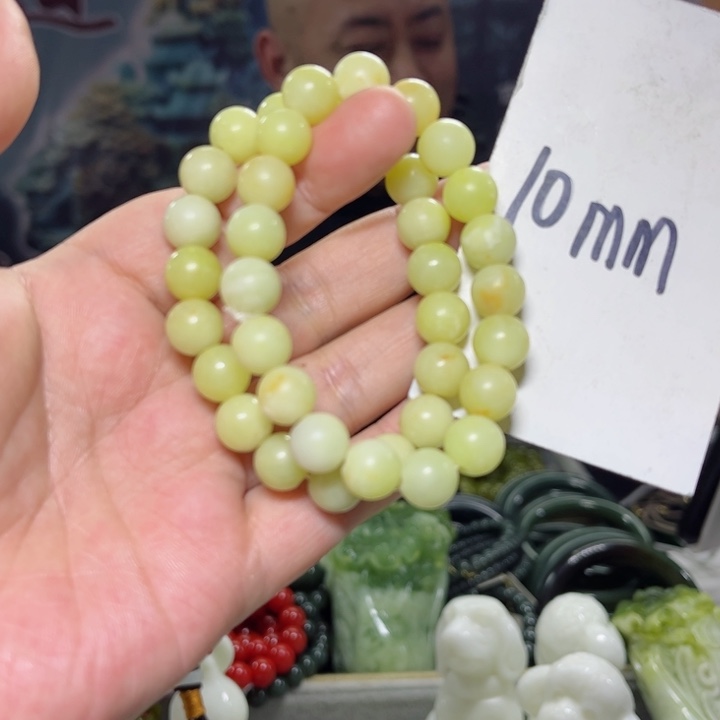 蛇纹石玉手串多样性发货未镶嵌