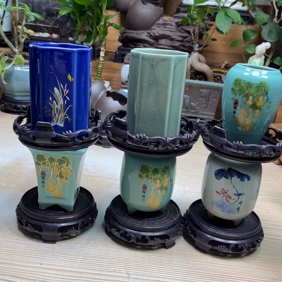 瓷片陶瓷花盆陶瓷艺术