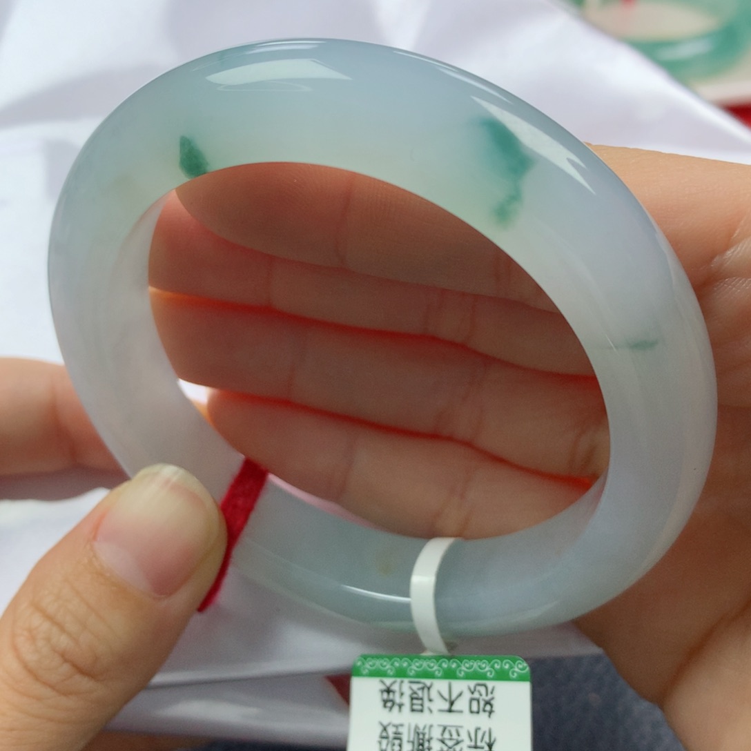 未镶嵌手镯翡翠缅甸天然翡翠A货56.5正