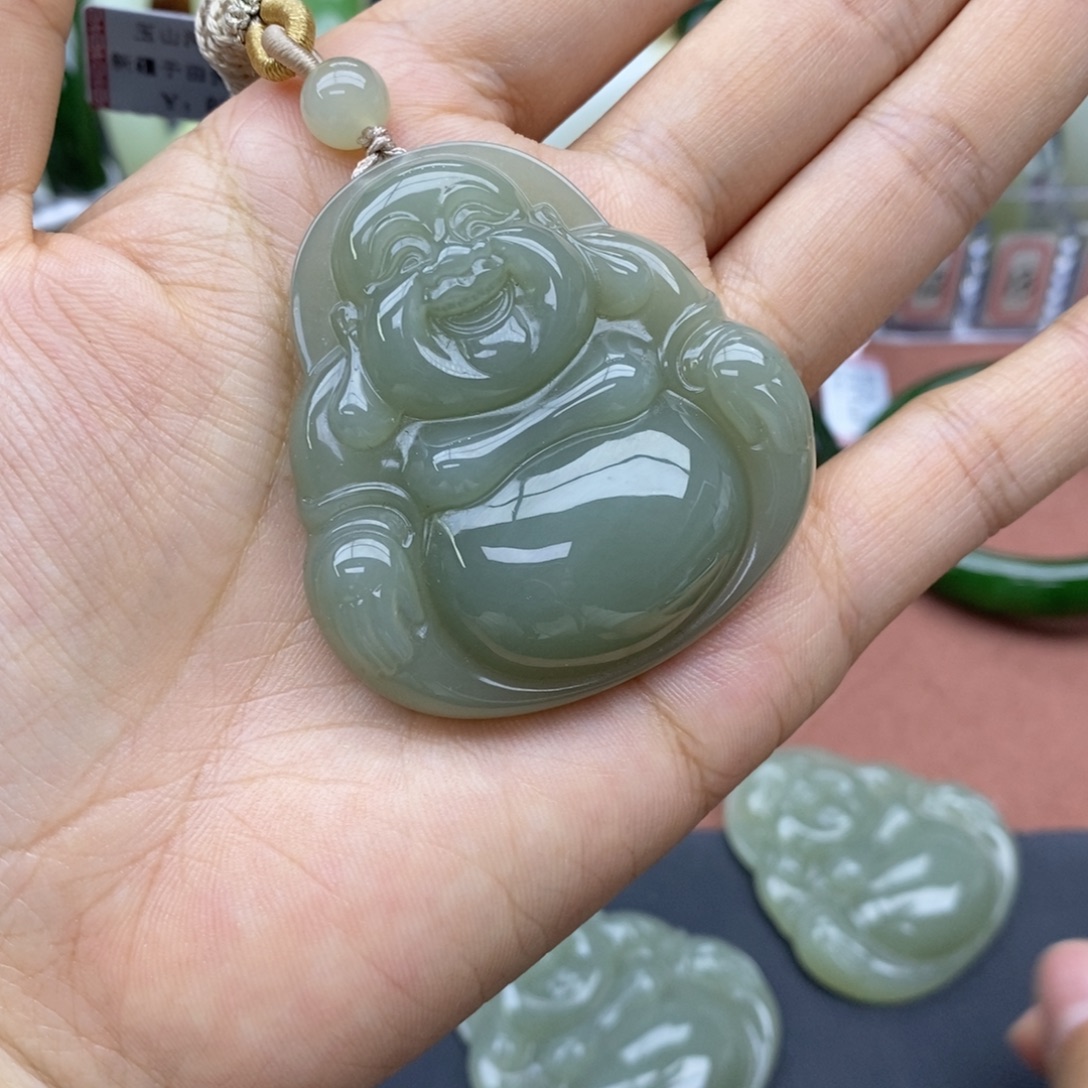 和田玉未镶嵌吊坠(不含链)