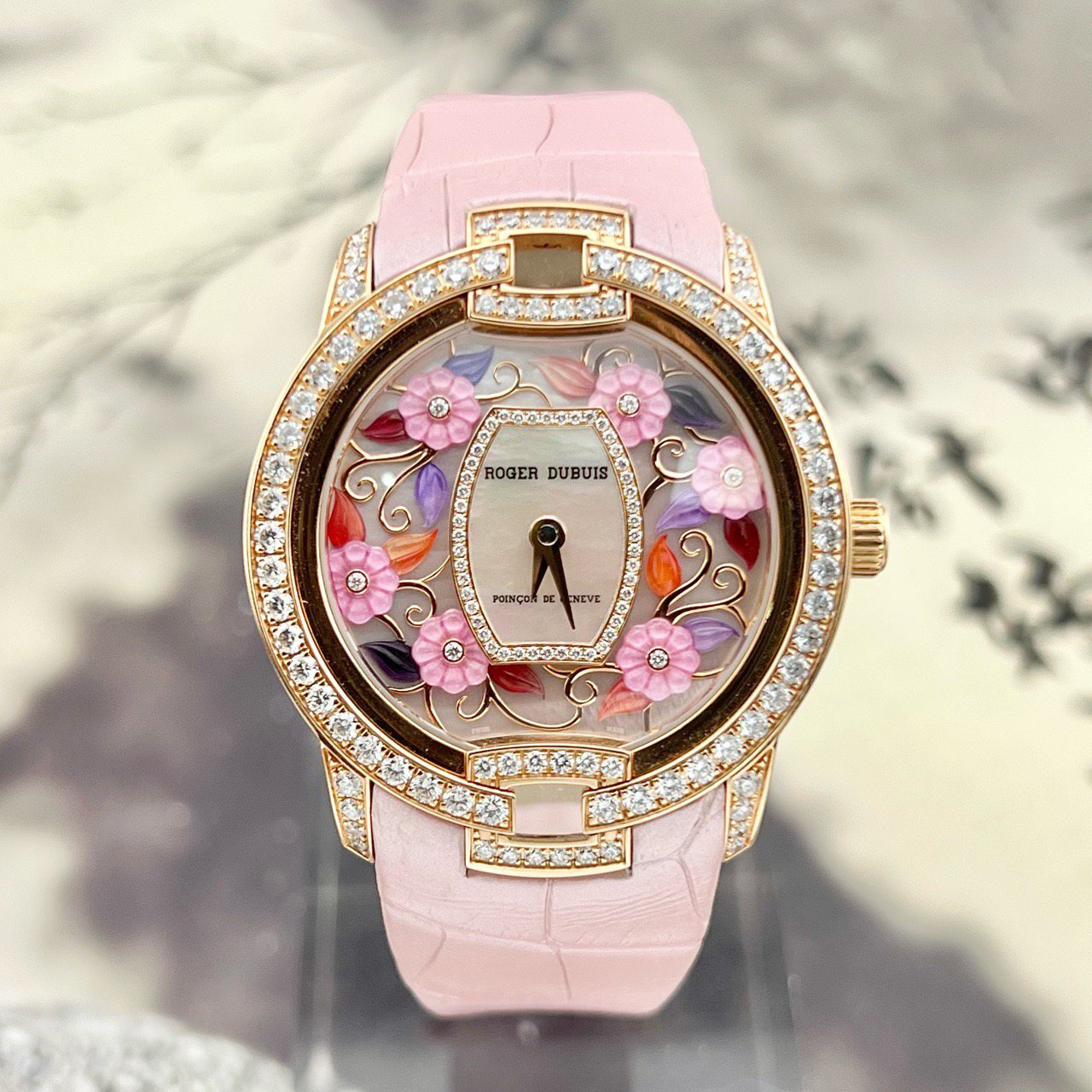 99新 ROGER DUBUIS/罗杰杜彼 21年全套 36mm 名伶 RDDBVE0049珐琅