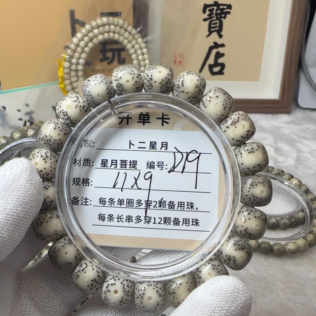 星月菩提吊坠D19手串