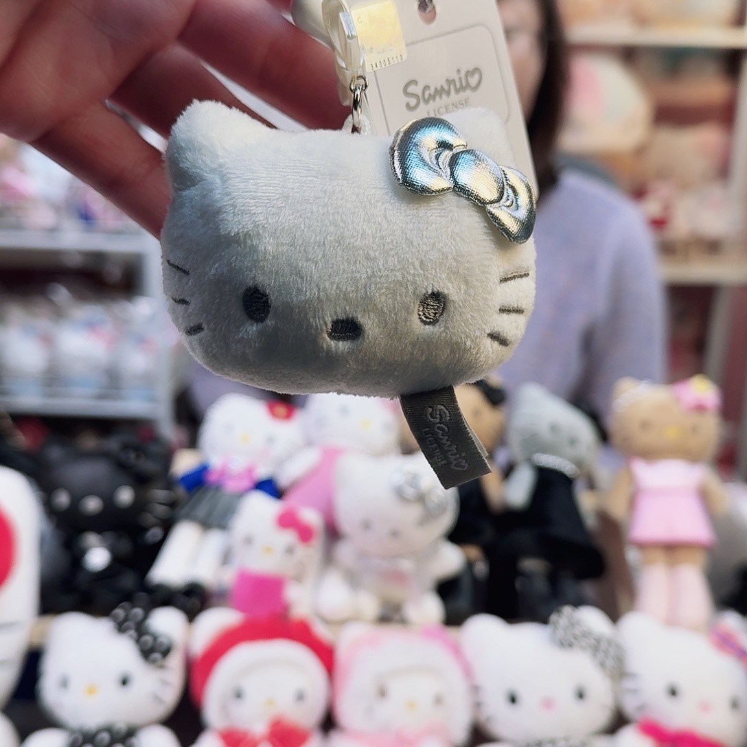 韩国正品三丽鸥HelloKitty银色大头微瑕