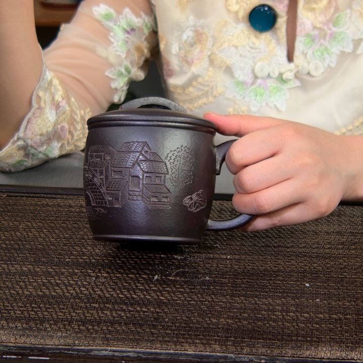 茶杯紫砂高货放漏