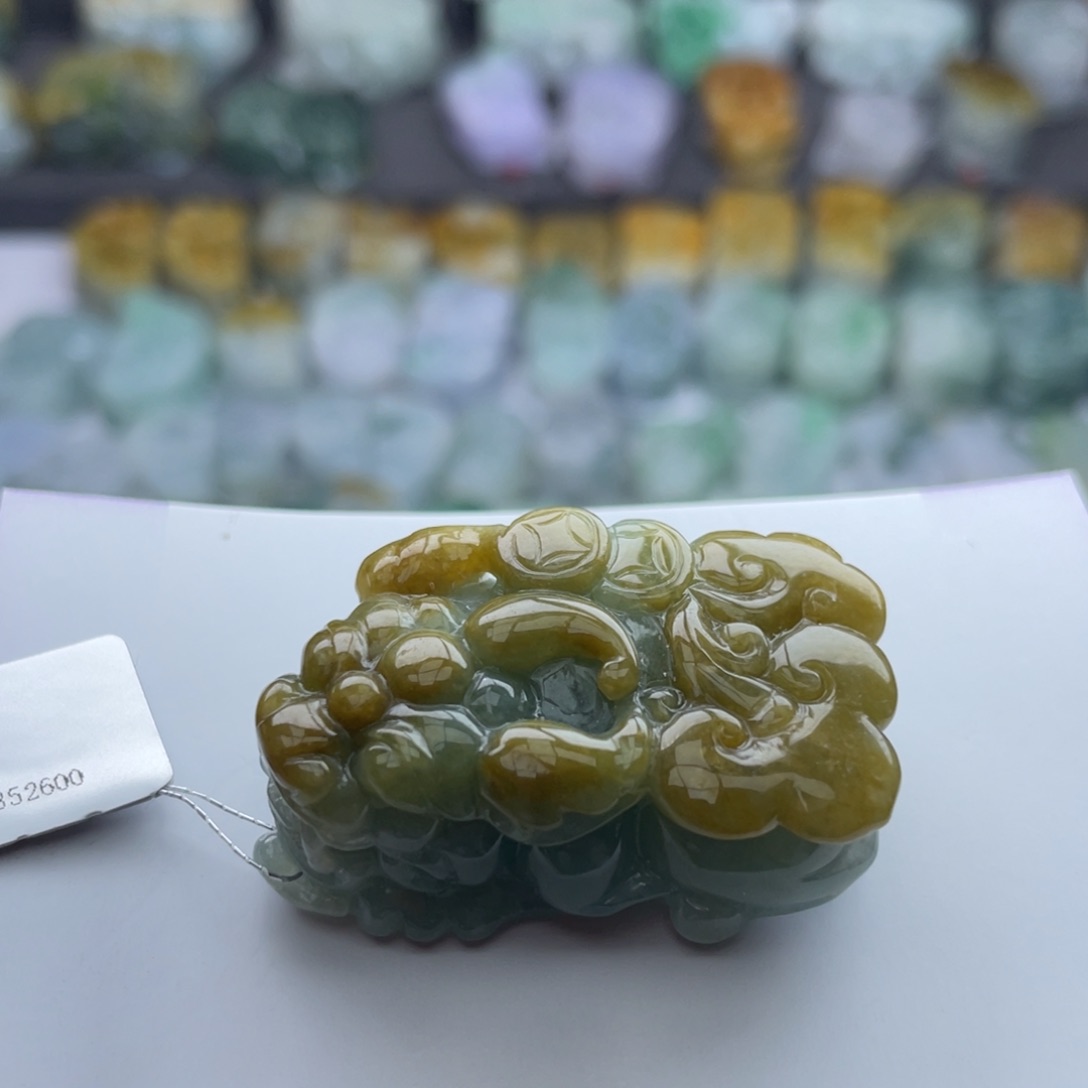 翡翠颈饰未镶嵌貔貅