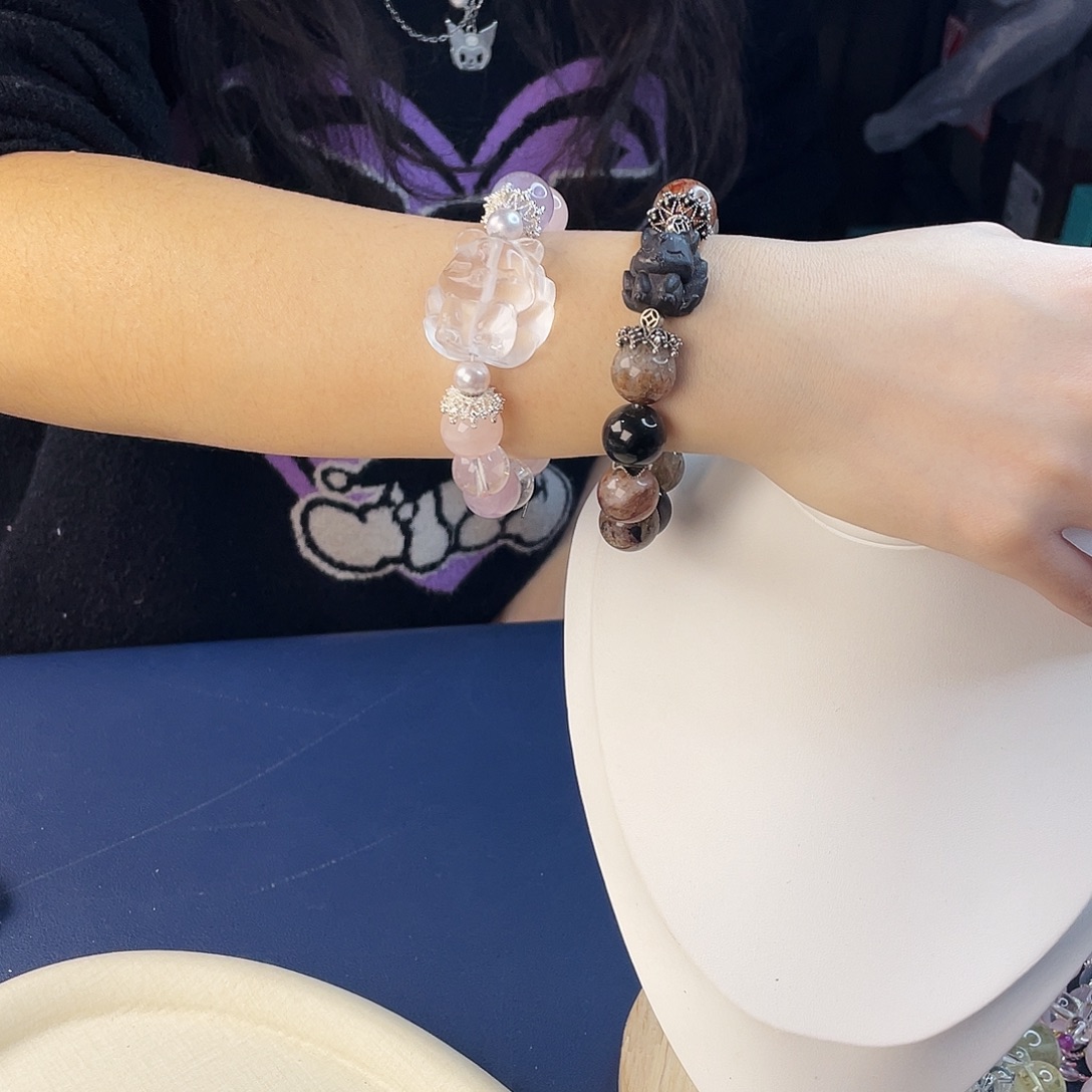 水晶银S925镶嵌手链